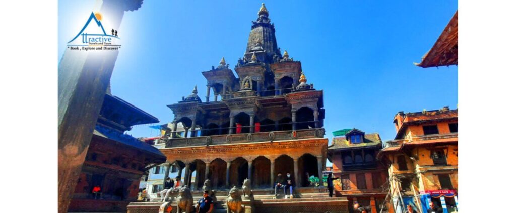 Scenic view with temples at Patan