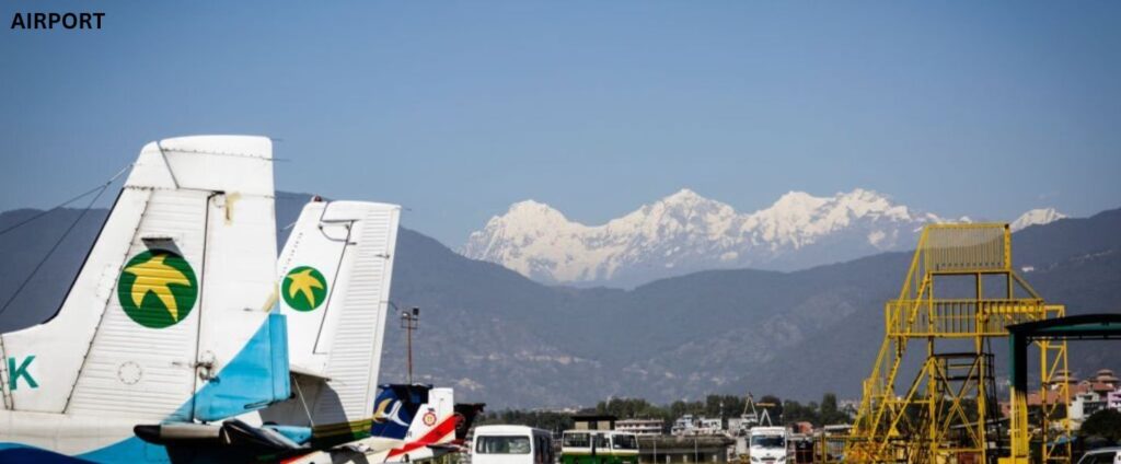 Kathmandu-airport- during Kathmandu and Chitwan tour 
